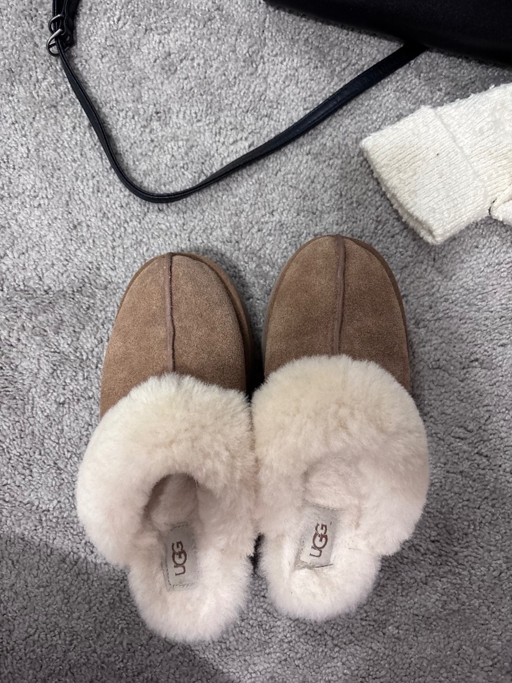 UGG Chestnut Brown Disquette Slippers